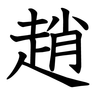 趙字|漢字「趙」：基本資料